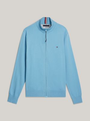 blue adaptive 1985 collection pullover mit reißverschluss für herren - tommy hilfiger