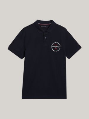 Adaptive Roundel Logo Regular Polo | Blue | Tommy Hilfiger