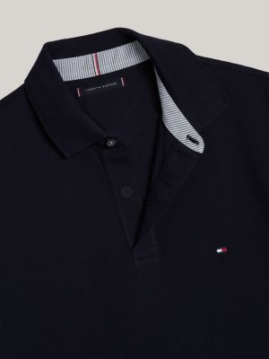 blue adaptive 1985 collection mélange regular polo shirt for men tommy hilfiger