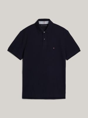 blue adaptive 1985 collection mélange regular polo shirt for men tommy hilfiger