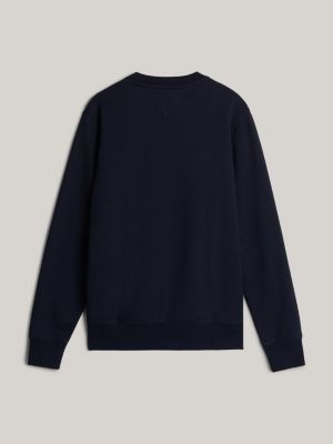 sweat adaptive à logo bleu pour hommes tommy hilfiger