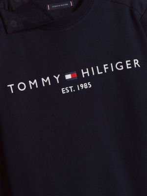 sweat adaptive à logo bleu pour hommes tommy hilfiger