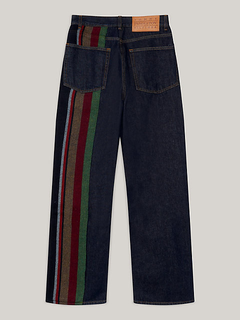 denim tommy x pendleton straight jeans mit new york-streifen für herren - tommy hilfiger