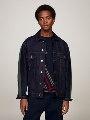 Tommy x Pendleton New York Stripe Denim Trucker Jacket | DENIM | Tommy ...