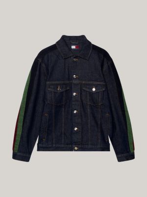 Tommy jeans shop stripe denim jacket