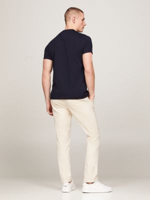 Slim Fit T-Shirt mit Logo | Blau | Tommy Hilfiger
