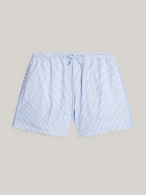 blau utility-shorts mit ithaka-streifen und wappen für herren - tommy hilfiger