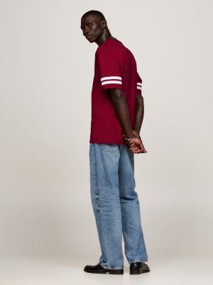 Oversized Fit T-Shirt mit Logo und Wappen | RED | Tommy Hilfiger 