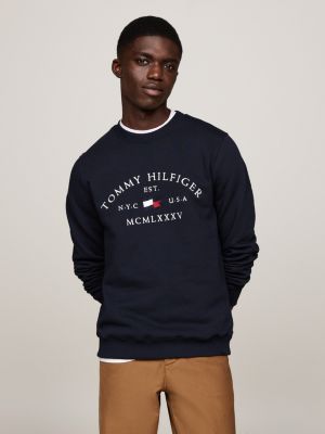 Mens sweatshirt tommy hilfiger on sale