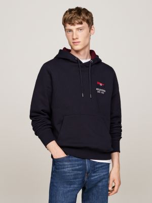 Exclusive Hilfiger Flag Hoody Blue Tommy Hilfiger