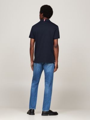 blue regular fit polo shirt for men tommy hilfiger