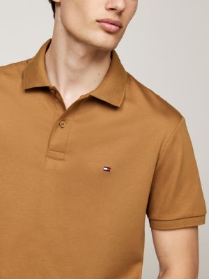 braun regular fit poloshirt für herren - tommy hilfiger