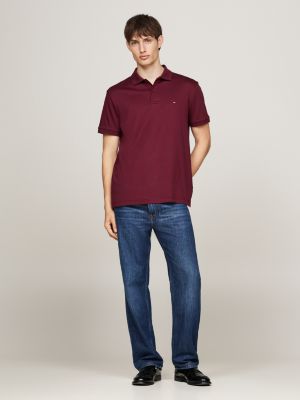 rosa regular fit poloshirt für herren - tommy hilfiger