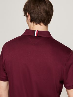 pink regular fit polo shirt for men tommy hilfiger