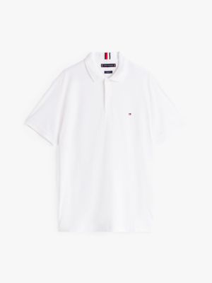 white regular fit polo shirt for men tommy hilfiger