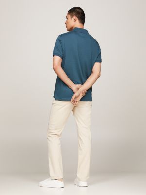 Regular Fit Poloshirt mit Kontrast-Details | Grün | Tommy Hilfiger