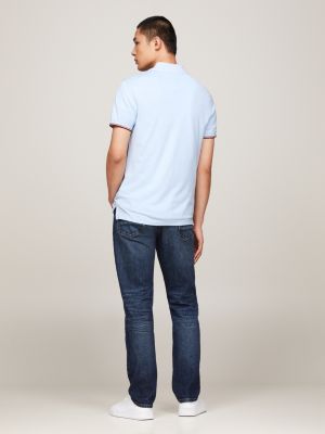 Tipped Slim Fit Polo | Blue | Tommy Hilfiger 