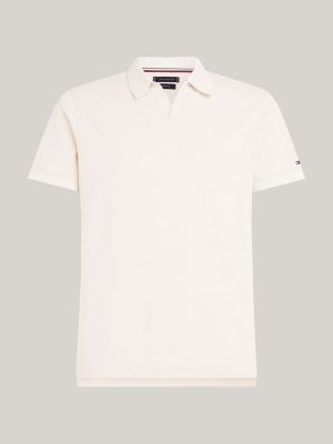 beige smart casual regular fit polo for men tommy hilfiger