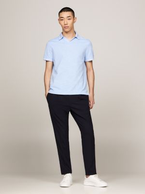 blue smart casual regular fit polo for men tommy hilfiger