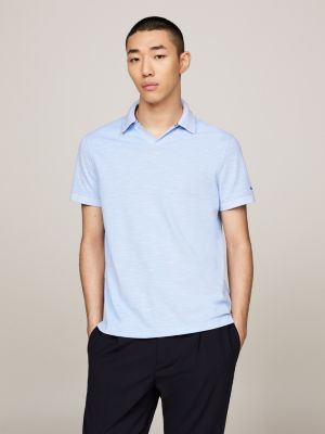 blue smart casual regular fit polo for men tommy hilfiger