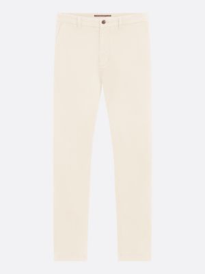 beige bleecker slim fit stretch-chinos aus baumwolle für herren - tommy hilfiger