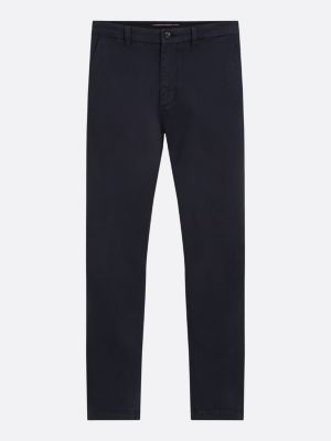 blau bleecker slim fit stretch-chinos aus baumwolle für herren - tommy hilfiger