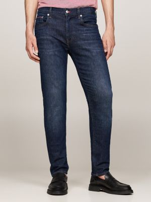 blau bleecker slim jeans mit fade-effekt für herren - tommy hilfiger