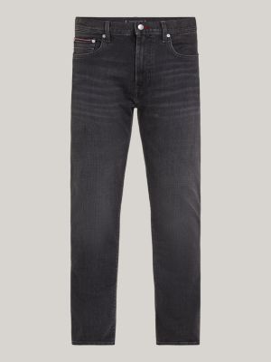 black bleecker slim faded black jeans for men tommy hilfiger