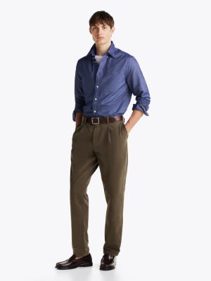 blau regular fit oxford-hemd für herren - tommy hilfiger