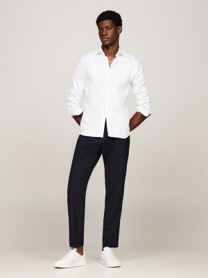 Smart Casual TH Flex Slim Shirt | White | Tommy Hilfiger