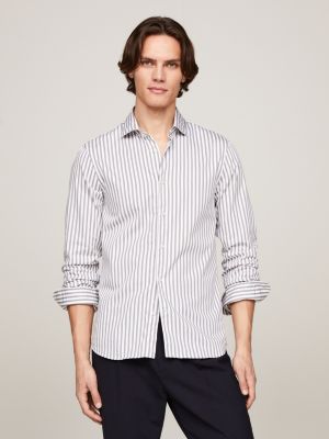 White Men's Shirts - Checkered, Striped & More | Tommy Hilfiger®