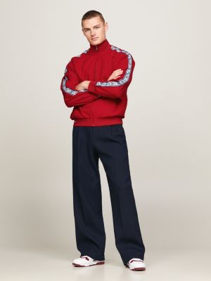 Mens tommy hilfiger tape on sale tracksuit