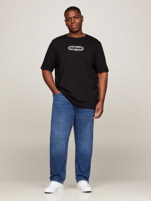 black plus archive t-shirt mit rundhalsausschnitt für herren - tommy hilfiger