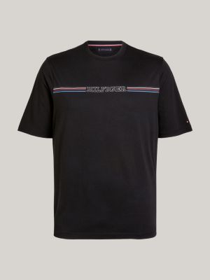 Plus Logo Regular Fit T-Shirt | Black | Tommy Hilfiger