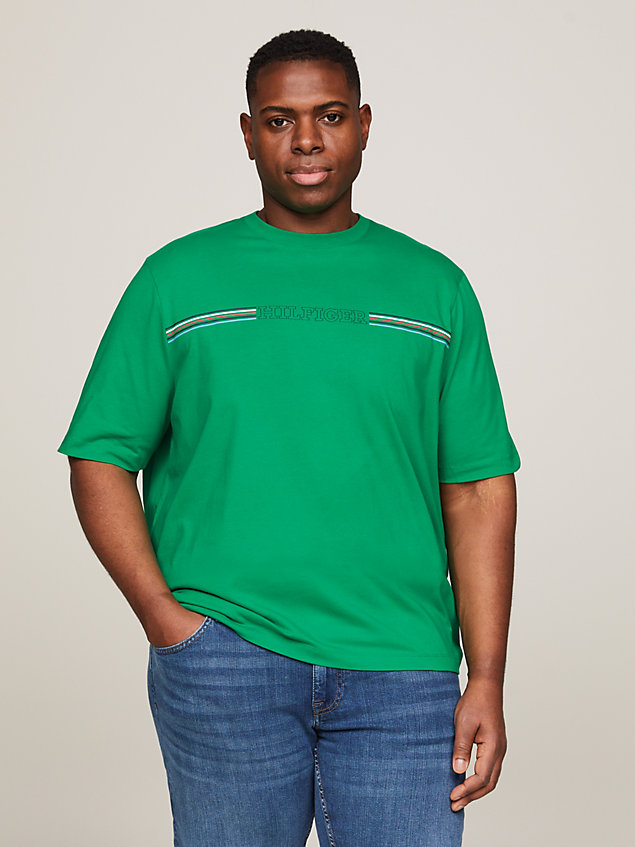 green plus logo regular fit t-shirt for men tommy hilfiger