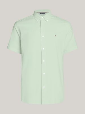 Th Flex Gingham Regular Fit Shirt Green Tommy Hilfiger