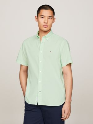 TH Flex Stripe Regular Fit Shirt, Green