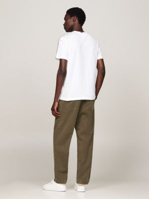 T-Shirt mit schattierten Global-Streifen | Weiß | Tommy Hilfiger 