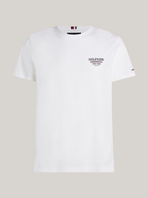 white global stripe logo t-shirt for men tommy hilfiger