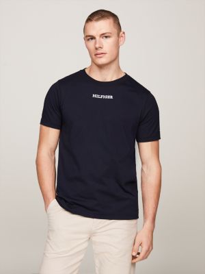 Archive Track Logo Crew Neck T Shirt Blue Tommy Hilfiger