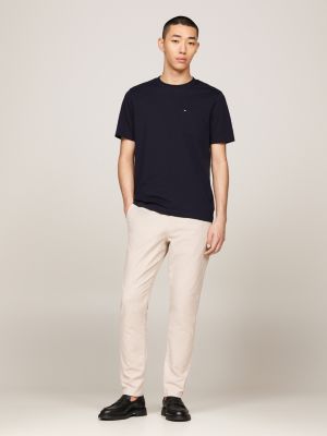 Rundhals-T-Shirt mit aufgesetzter Brusttasche | Blau | Tommy Hilfiger