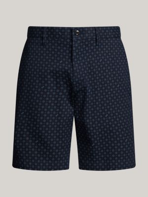 blue heritage brooklyn foulard print chino shorts for men tommy hilfiger