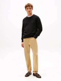 Flag Embroidery Crew Neck Jumper — Black 3