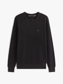 Flag Embroidery Crew Neck Jumper — Black 6