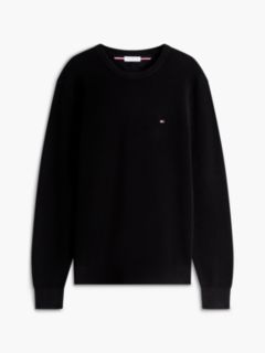 Flag Embroidery Crew Neck Jumper — Black 7
