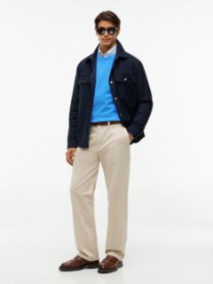 Flag Embroidery Crew Neck Jumper — Blue 2