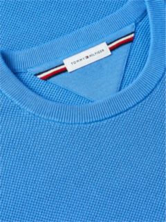 Flag Embroidery Crew Neck Jumper — Blue 6