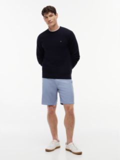 Flag Embroidery Crew Neck Jumper — Blue 2