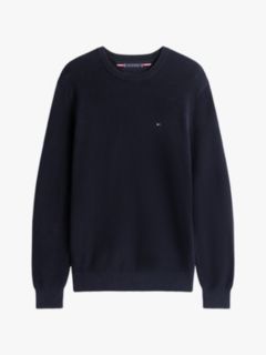 Flag Embroidery Crew Neck Jumper — Blue 7