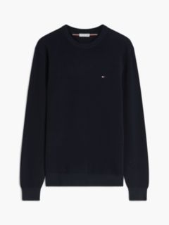 Flag Embroidery Crew Neck Jumper — Blue 8